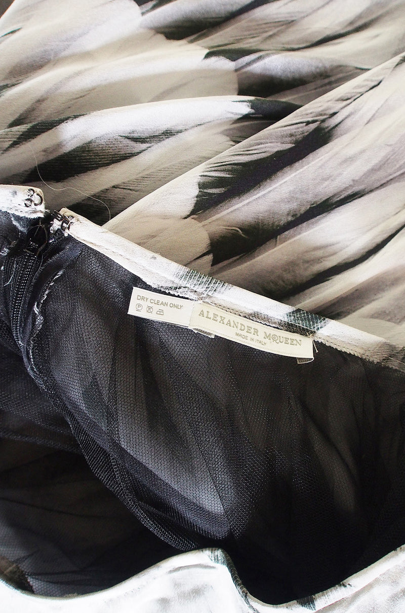 Recent Feather Print Alexander McQueen Skirt