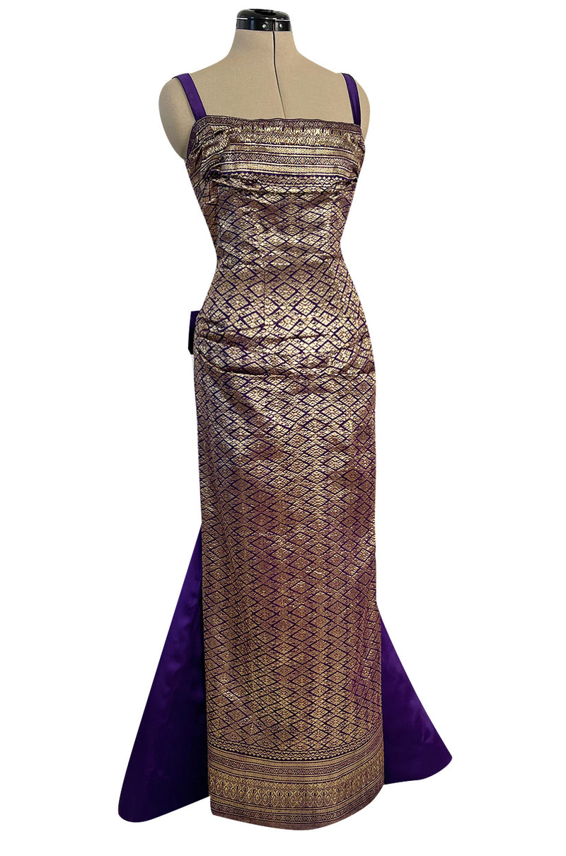 Divine 1955 Maggie Rouff Haute Couture Metallic Gold Silk Brocade Dres Shrimpton Couture Divine 1955 Maggie Rouff Haute Couture Metallic Gold Silk Brocade Dres Shrimpton Couture