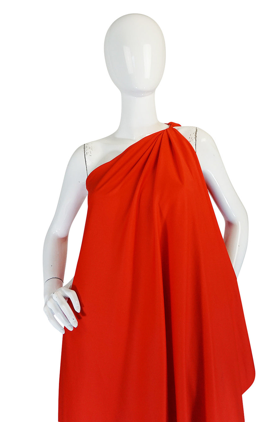 Halston one shoulder dress sales