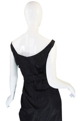 c2009 Black Silk Alexander McQueen Plunge Dress