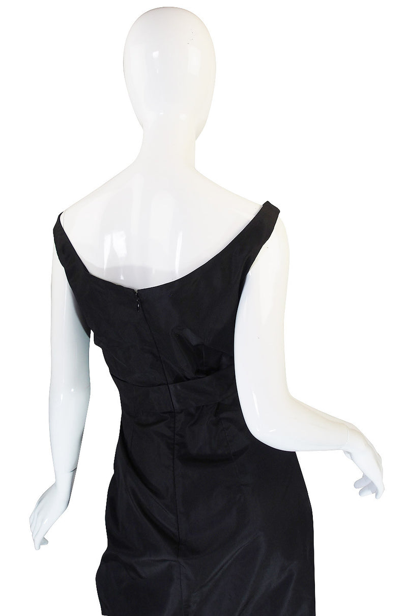 c2009 Black Silk Alexander McQueen Plunge Dress