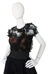 Rare 1942 "It's Not True" Adrian Silk & Lace Gown