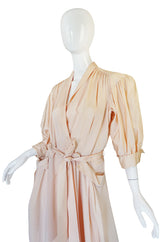 1940s Rayon Hostess Wrap Dress