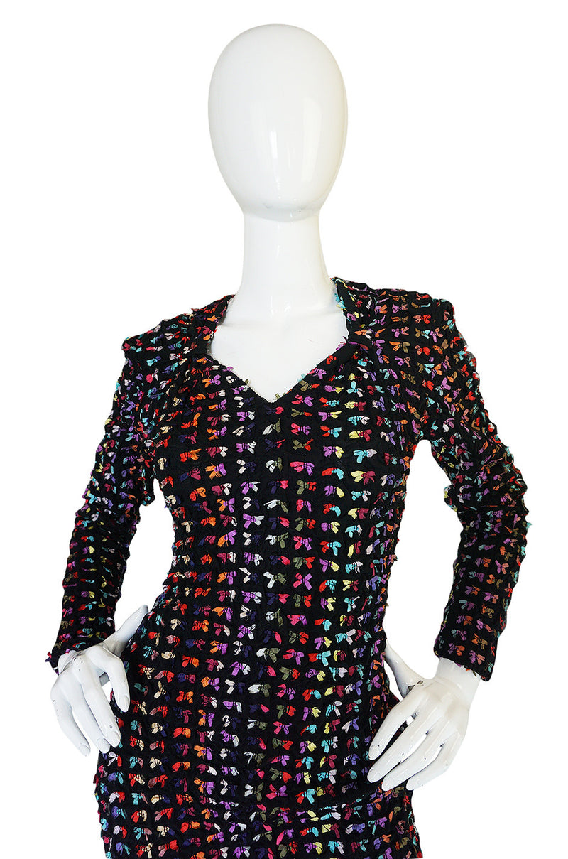 Runway F/W 1988-89 Patrick Kelly Multi Color Bow Dress