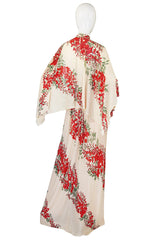 1970s Silk Jersey Alfred Bosand Backless Dress