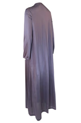 1970s John Kloss for Circa Purple Nylon Robe or Evening Coat
