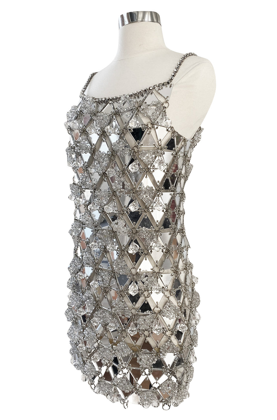 paco rabanne metal dress c.1967 Couture Mirrored Triangle, Metal, Rhinestone & Bea – Shrimpton Couture Color:Burgundy as Picture august_sale_2020 offering comfort while maintaining BHLDN Satin Column Knot