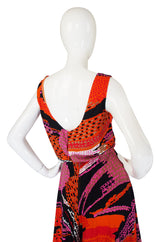 1970s Print Dynasty Jersey Jumpsuit