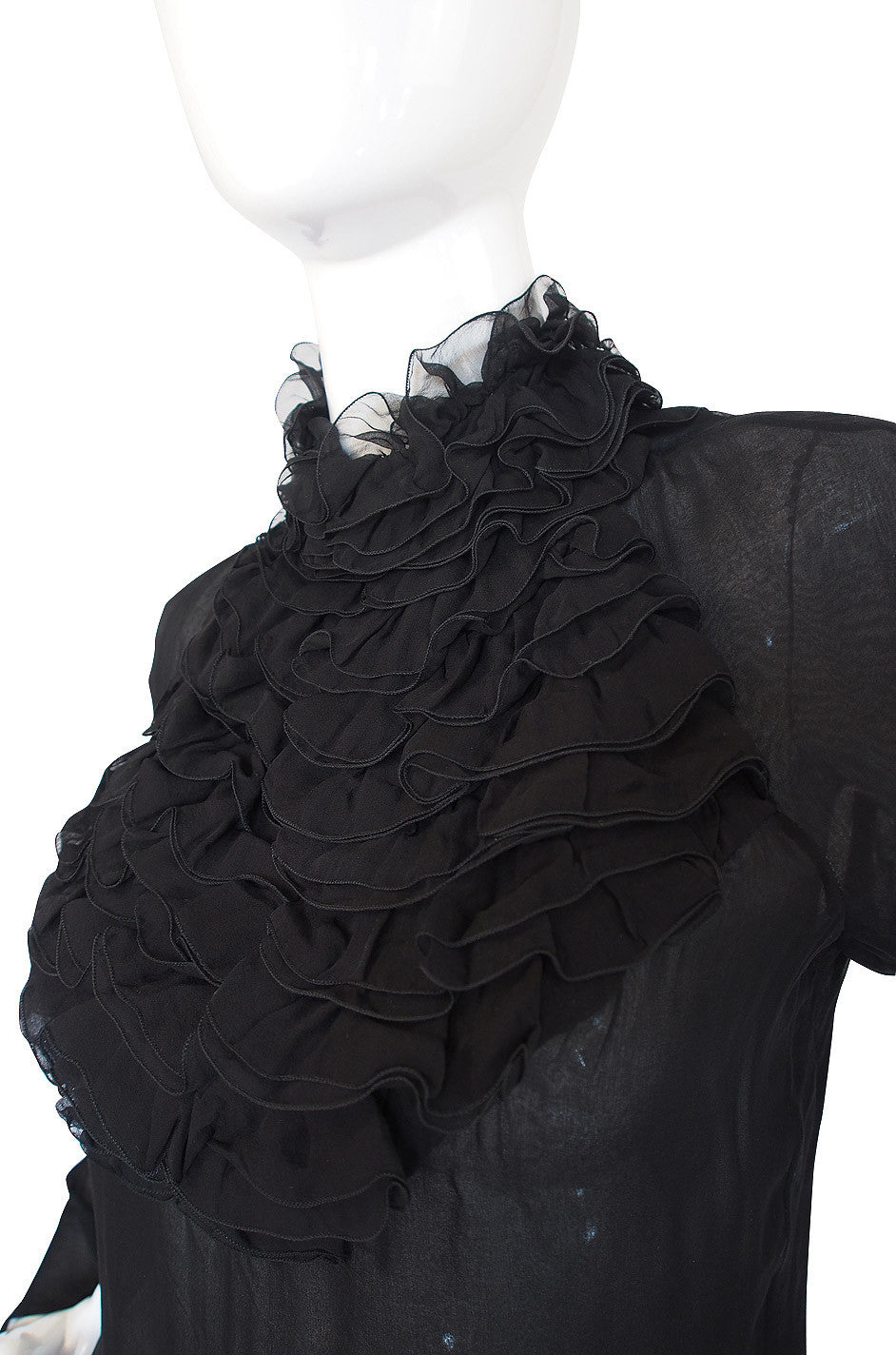 1980s Givenchy Couture Silk Ruffle Top – Shrimpton Couture