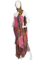 1990s Galliano for Dior Silk Corset & Skirt Set