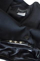 c2000 Chic Little Black Cropped Chanel Jacket & Belt