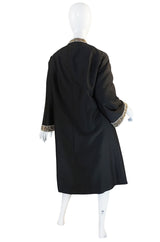1960s Trompe L'oeil Beaded Bag Dress & Matching Coat