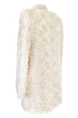 Fall 2013 Stella McCartney 'Bryce' Ivory Mohair Faux Fur Jacket or Coat