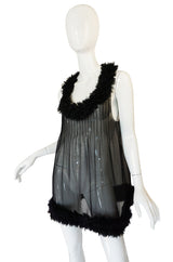 F/W 2006 Chanel Runway Semi-Sheer Silk Baby Doll Dress