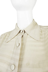 A/W 1973 Haute Couture Christian Dior Silk Top