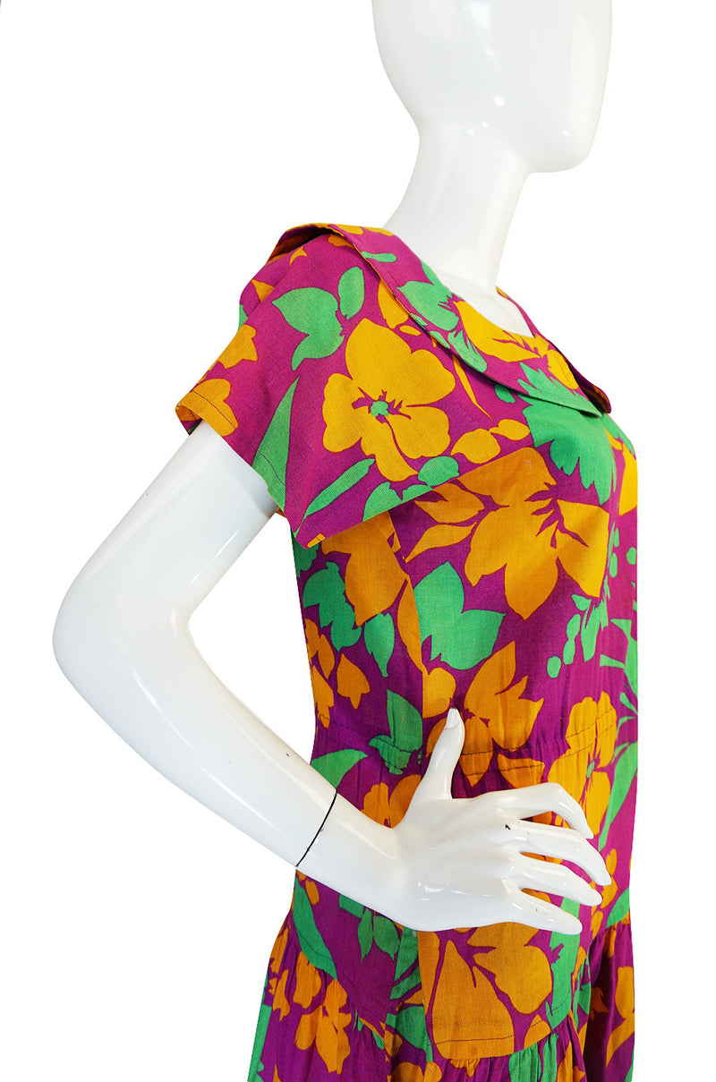 1970s Givenchy Linen Day Dress