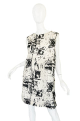 Recent Marni Graphic Abstract Print Cotton Sack Dress
