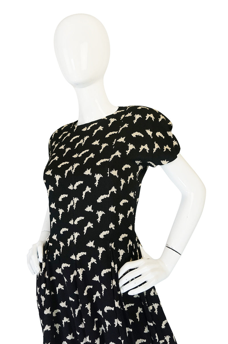 1980s Multi-Length Genny Puffed Bubble Skirt Dress