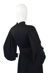 1960s Norman Norell Balloon Sleeve Jersey Dress
