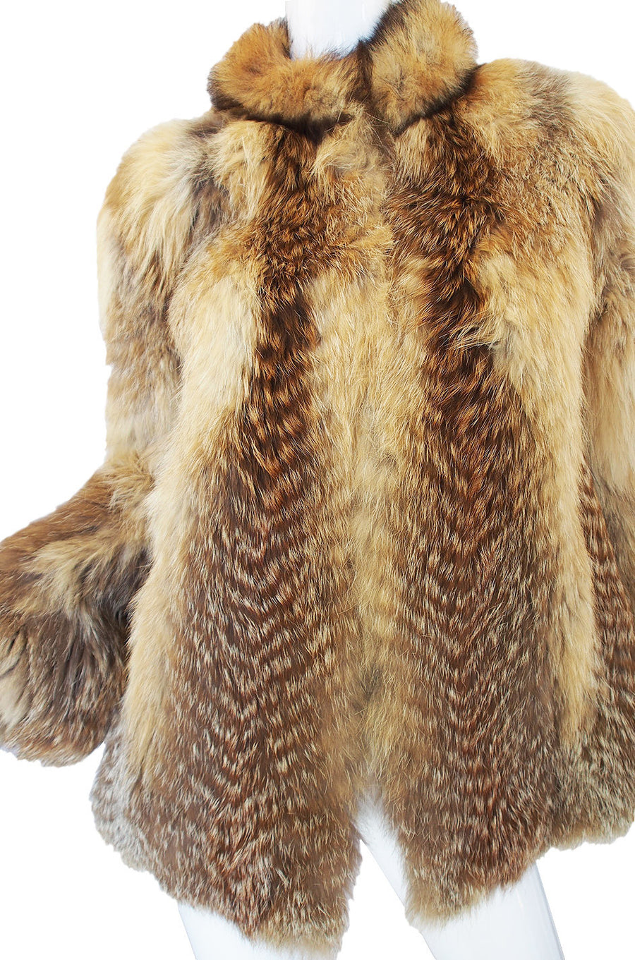【as\"on】BIBI FUR JACKET◆ Fox Fur Jacket with Horizontal Pattern – Henig Furs