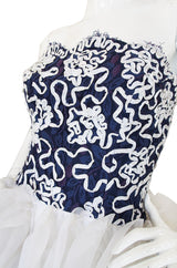 1980s Lilli Diamond Pouf Ribbon Dress
