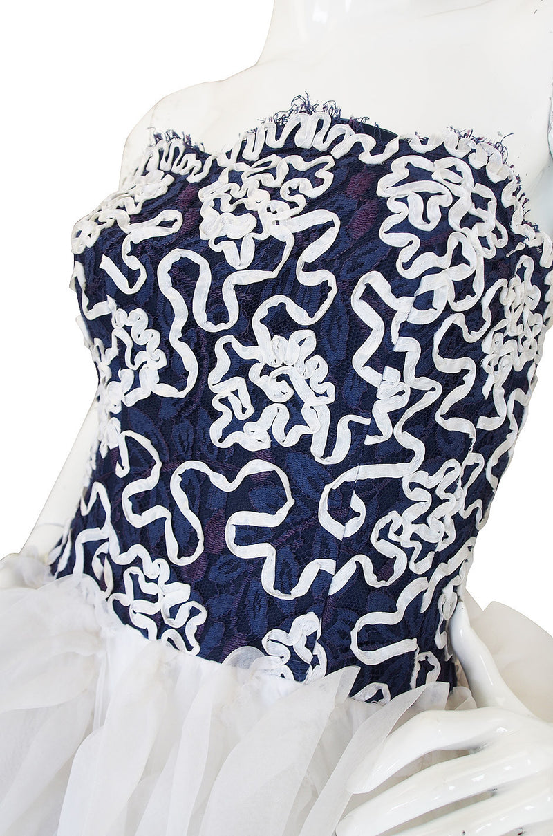 1980s Lilli Diamond Pouf Ribbon Dress