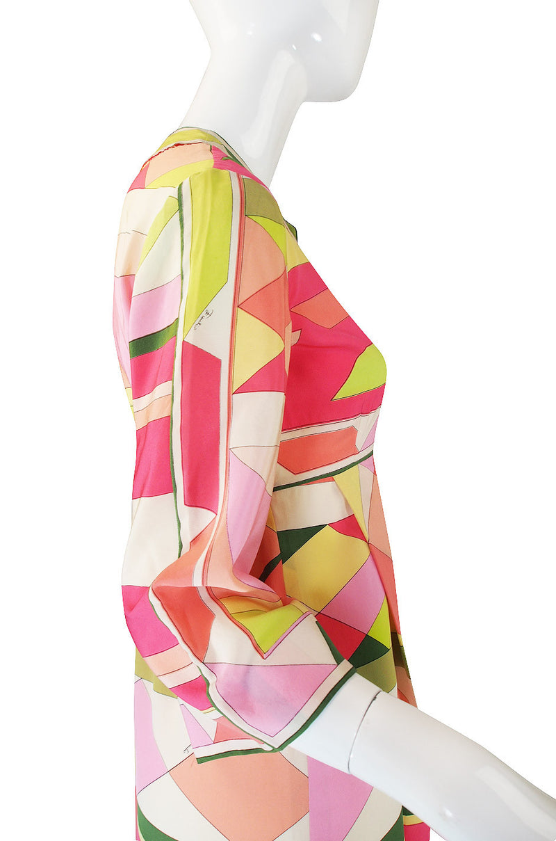 1960s Geometric & Floral Emilio Pucci Shift Dress – Shrimpton Couture