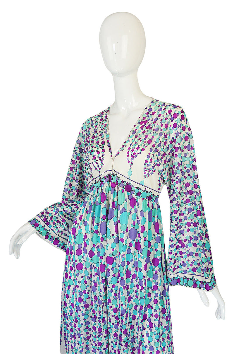 1960s Emilio Pucci for Formfit Nylon Caftan Dress