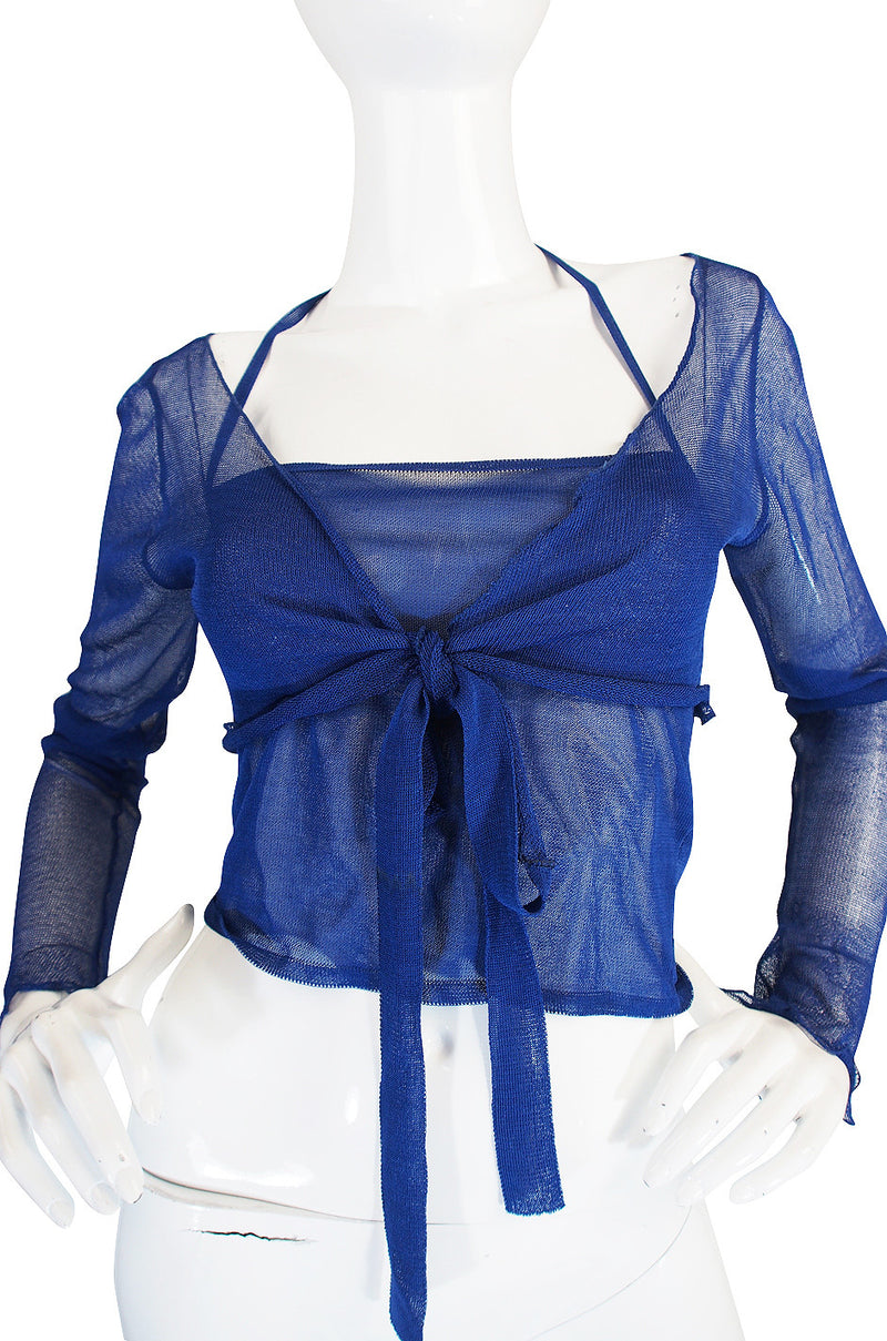 1990s Romeo Gigli Net Tank and Top Set
