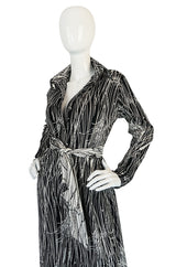 Fabulous 1970s Lanvin Graphic Print Jersey Jumpsuit