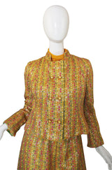 1960s Maggy Reeves Custom Metallic Suit