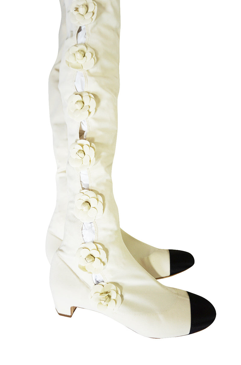 chanel thigh high boots