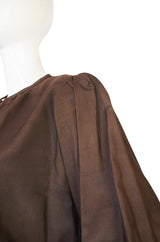 c1977 Voluminous Yves Saint Laurent Russian Silk Top