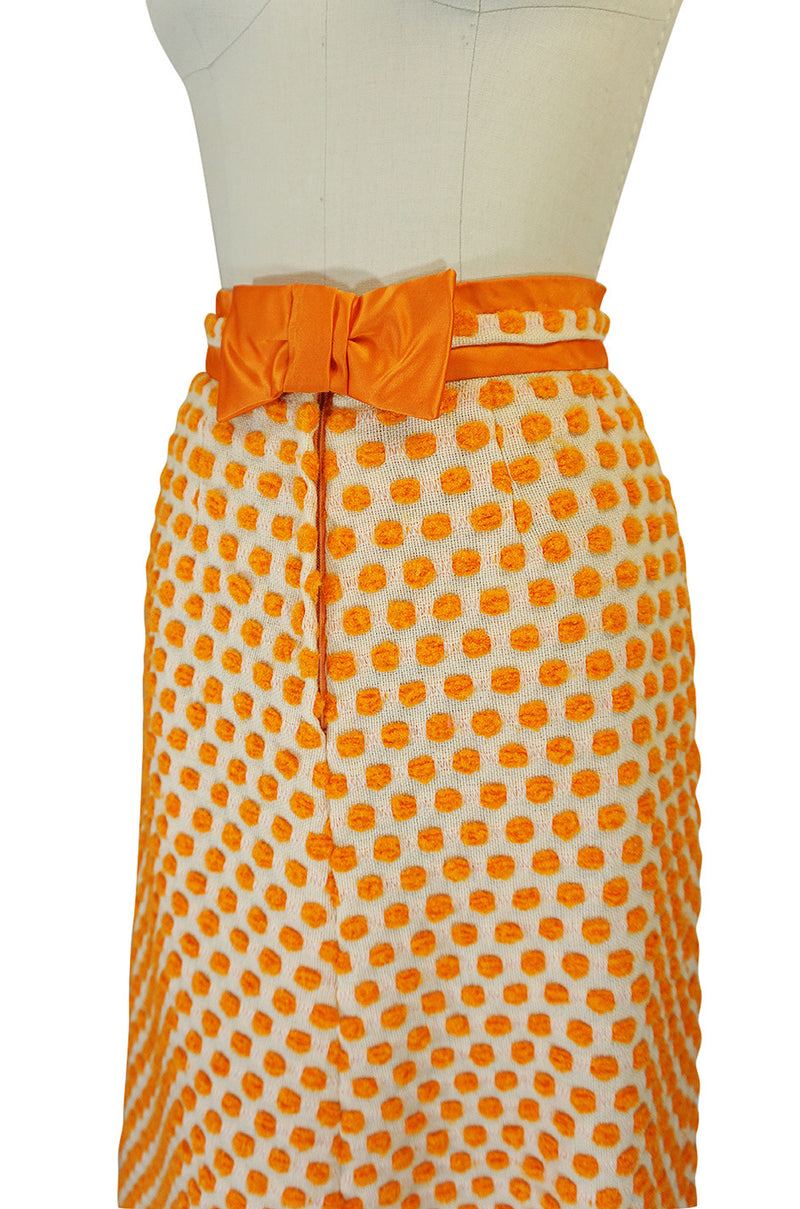 Orange skirt 3d top