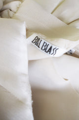 1970s Silk Organza Bill Blass Halter Top