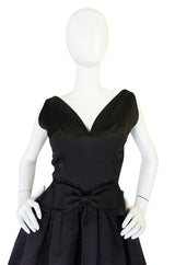 1950s Stunning Demi-Couture Level Helga Silk Satin Dress