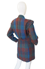 1980s Thierry Mugler Blue Boucle jacket
