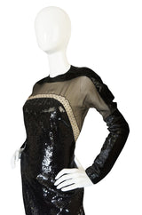 Museum Held Fall 1990-91 Geoffrey Beene Sequin & Lace Dress