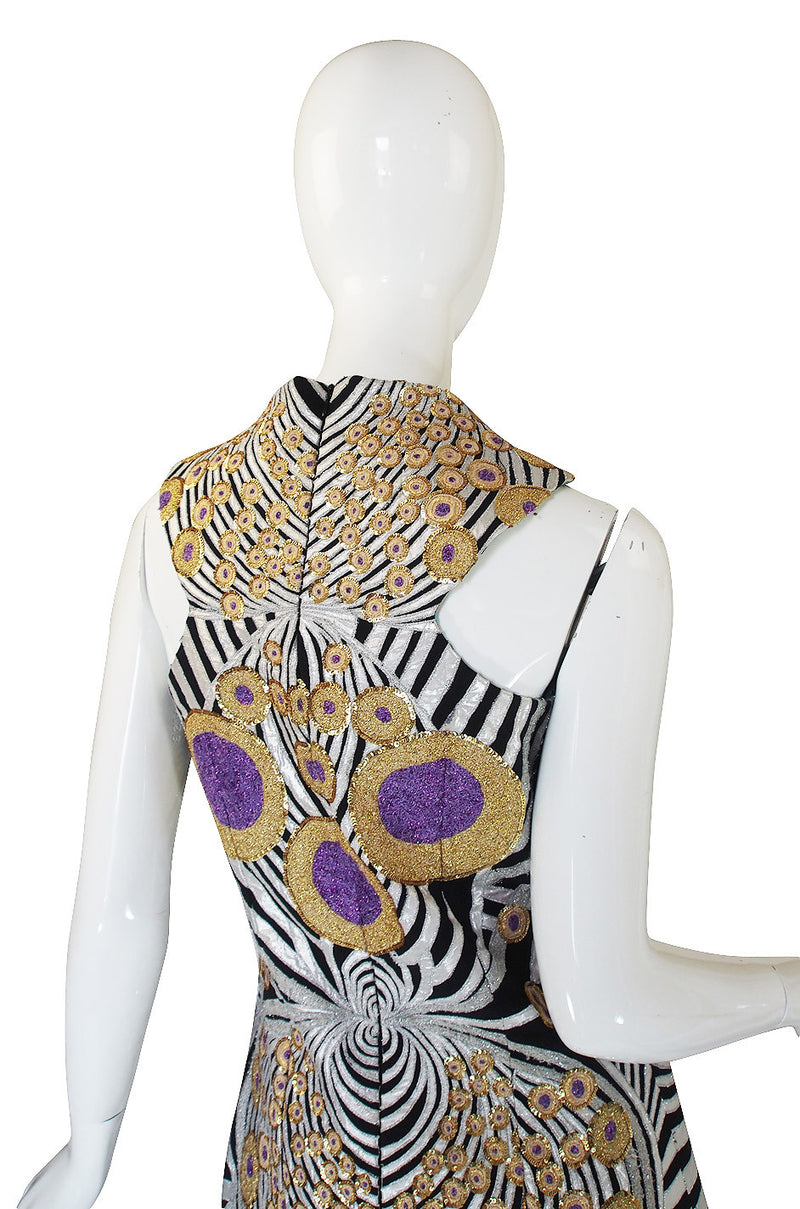 Recent Metallic Embroidery Manish Arora Dress