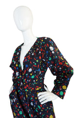 Spring 1985 Yves Saint Laurent Cotton Dot Print Jumpsuit