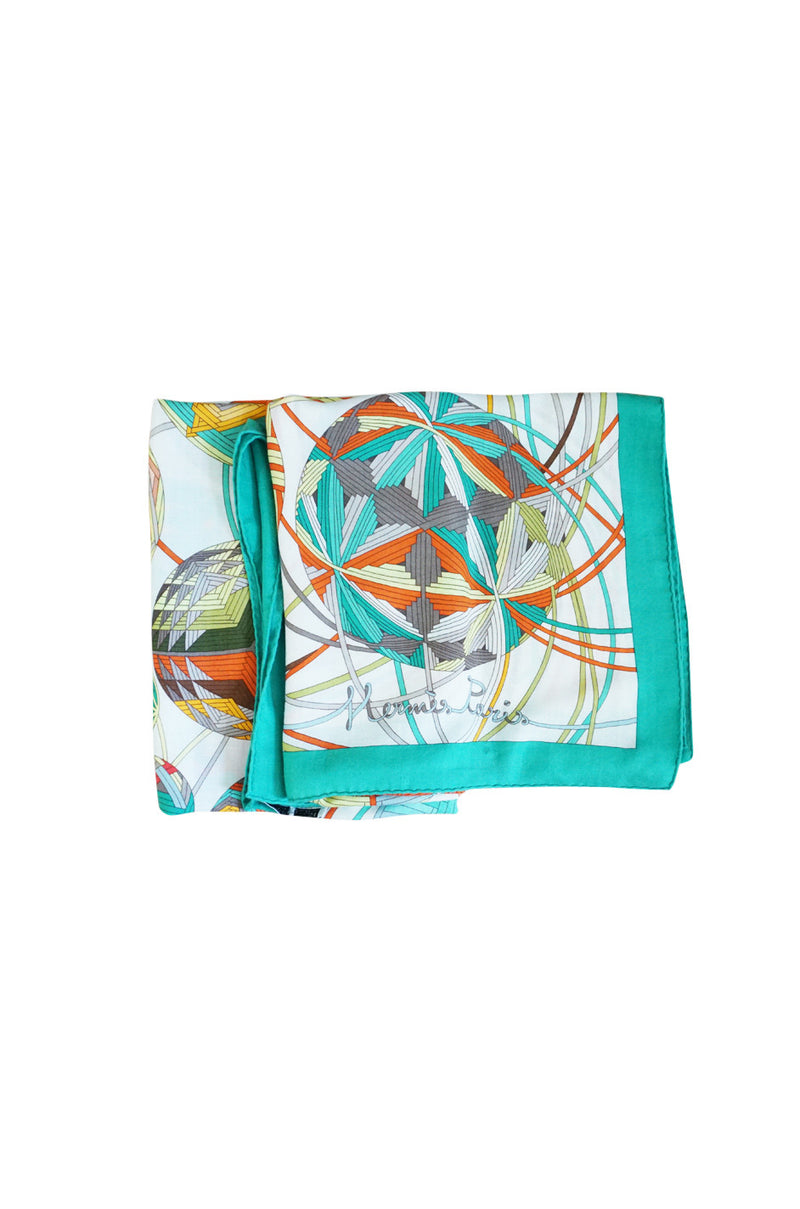 Recent Huge 140cm Cashmere & Silk Hermes Scarf