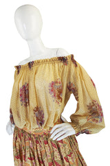 Early 1970s Lanvin Paris Skirt & Top or Dress