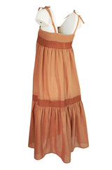 1960s Wallis Smock Finish Tented Loose & Easy Summer Dress