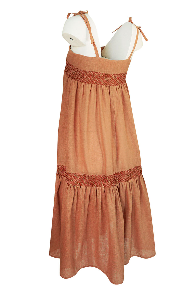 1960s Wallis Smock Finish Tented Loose & Easy Summer Dress