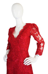 1983 Haute Couture Yves Saint Laurent Lace Dress