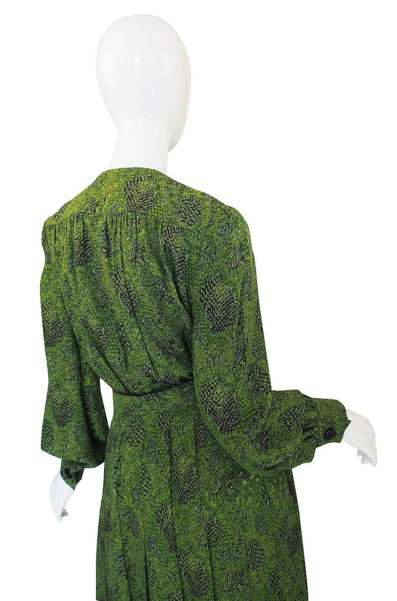 1971 Givenchy Haute Couture Silk Dress