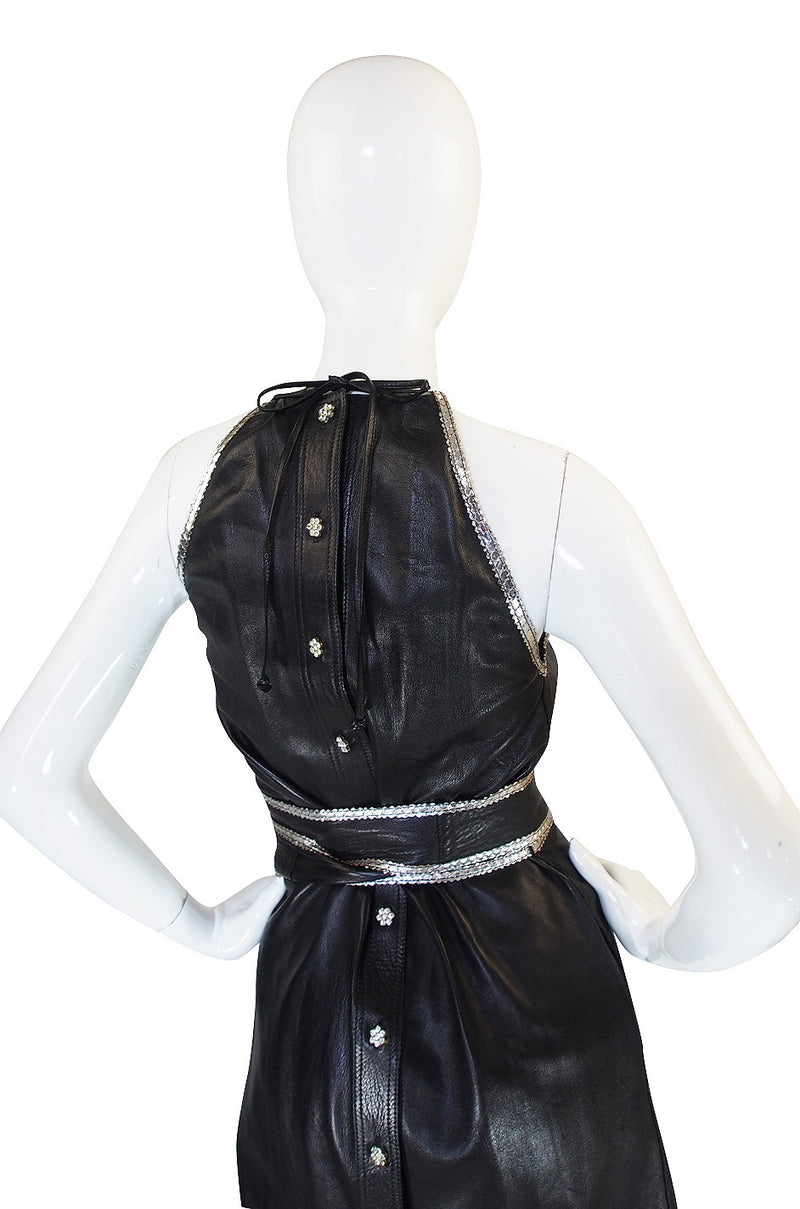 Exceptional & Rare 1972 Jean Muir Leather Dress