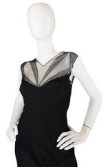 1994 Karl Lagerfeld Silk & Net Bias Cut Dress