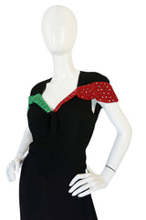 Late 1930s Eisenberg & Sons Originals Heart Sequin Dress