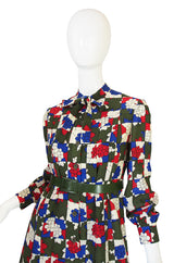 1960s Miss Dior Darling Print Challis Dress